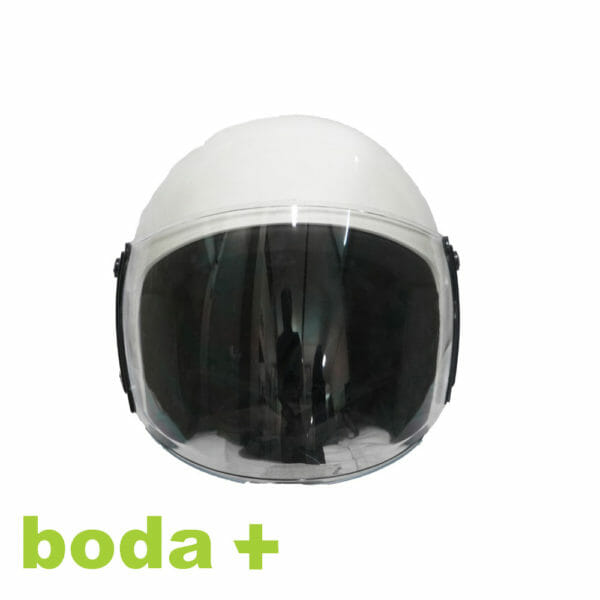boda+ connect white helmet