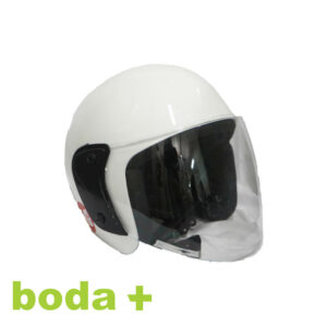 boda+ connect white helmet