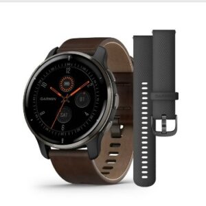 venu 2 plus + leather band